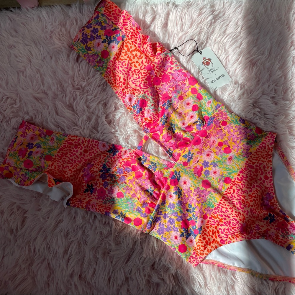 Free People X Beth Richards Floral One Piece Swimsuit